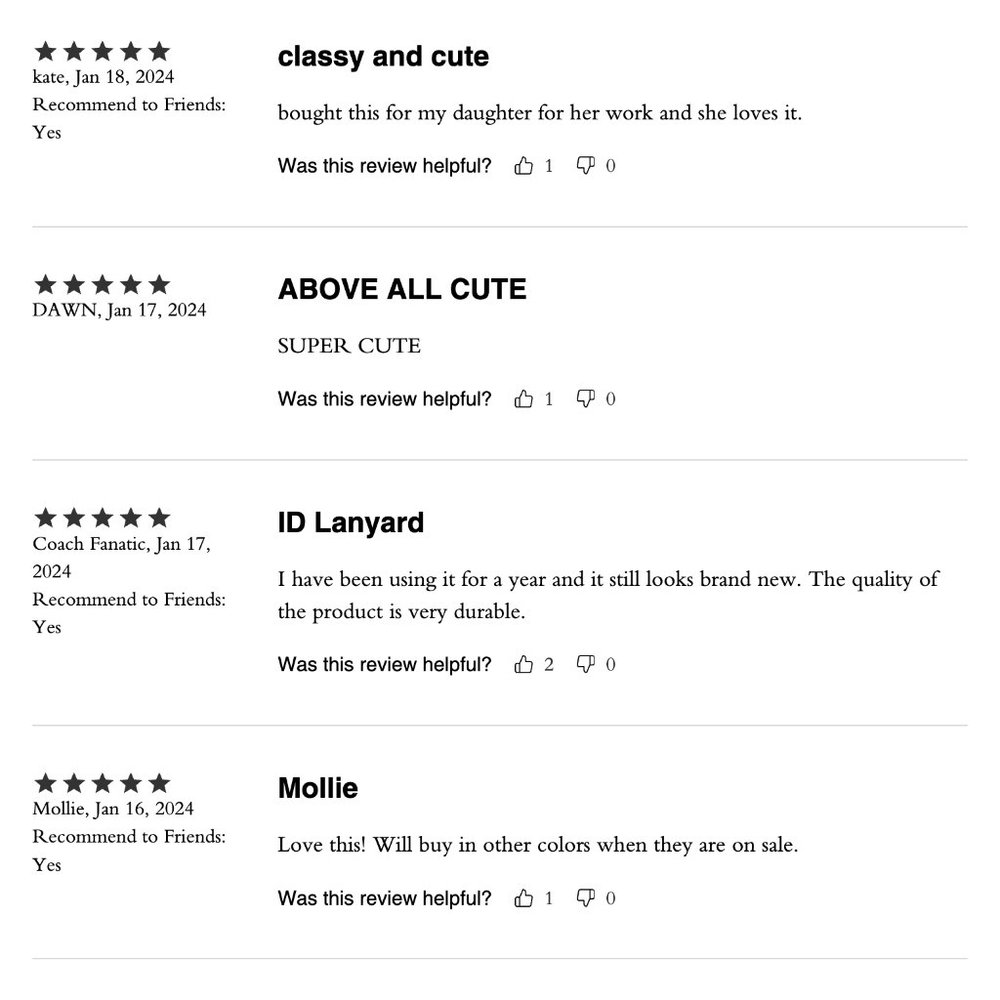 🌸 Coach Black Signature Crossgrain Leather Id Lanyard w/ Card Slots NWT - Picture 11 of 17